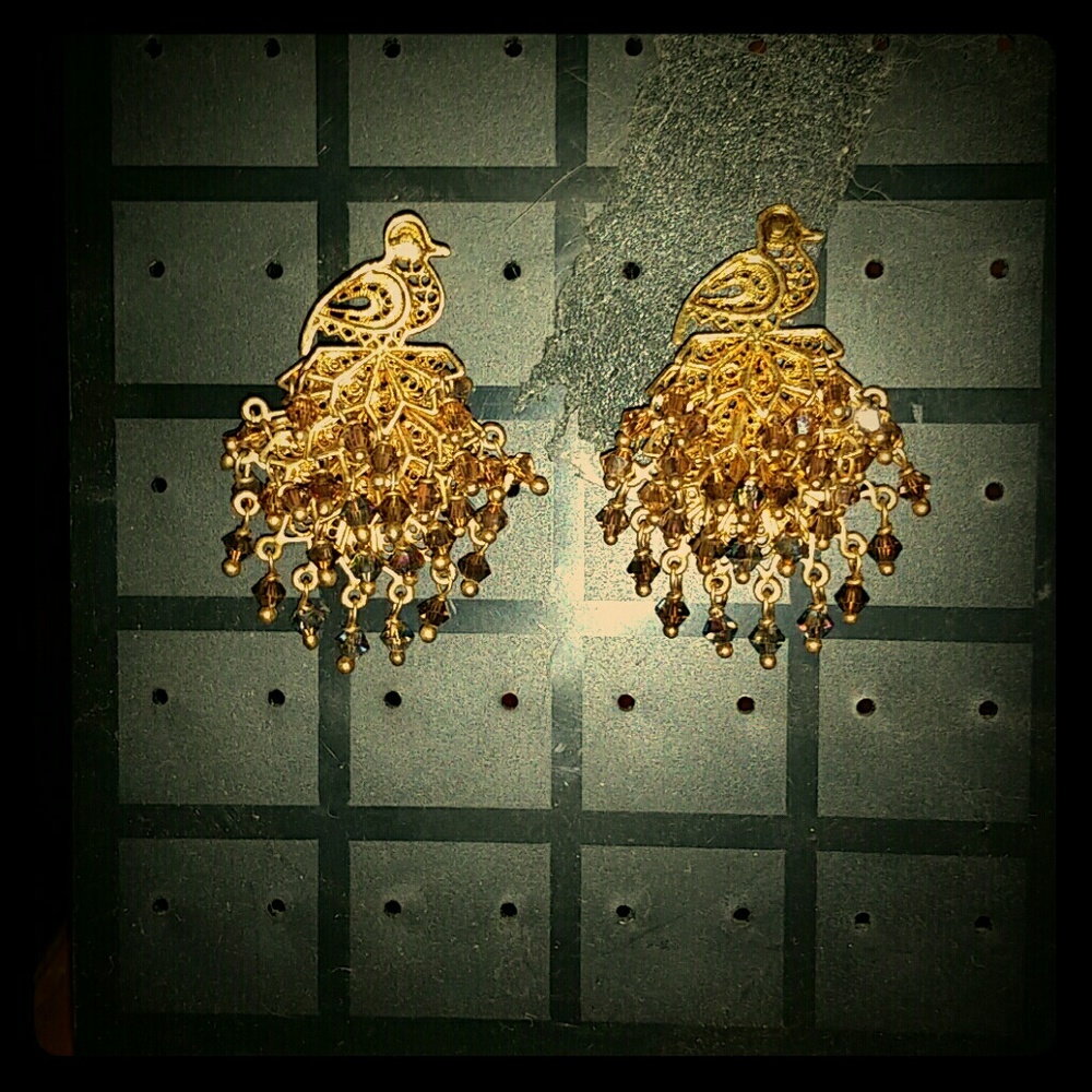 Peacock Earrings